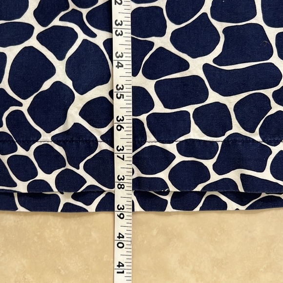 Lilly Pulitzer Dade Shirt Dress Women Sz 10 Navy Hyde Giraffe Animal Print Shift - Picture 10 of 13